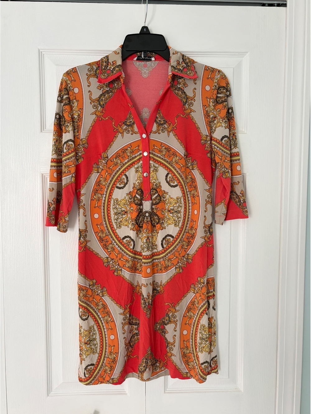Sandra Darren Women's Size 4 Vintage Style Printed Dress